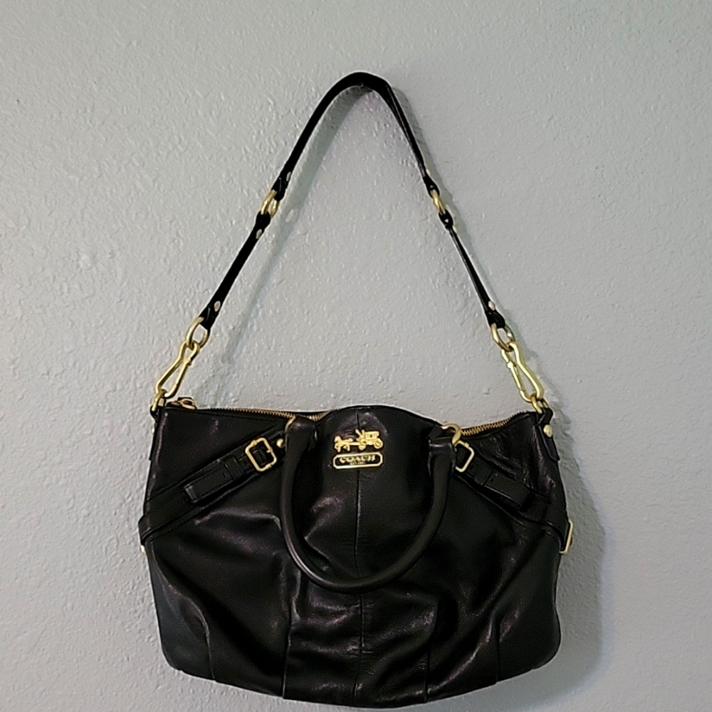 Coach Sophia Madison Bag 15960 Black Soft
